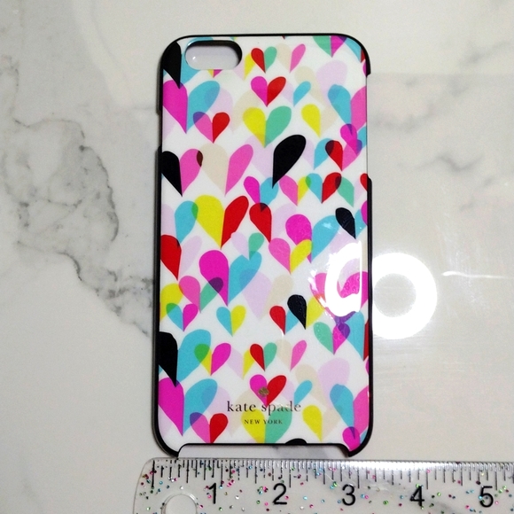Kate Spade Colorful Hearts IPhone 6s 6s+Plus Case Used - Picture 3 of 5